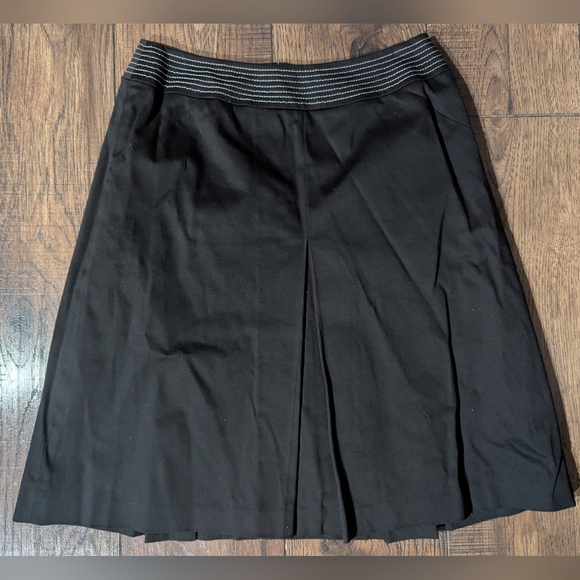 Jones New York Suit Women's Black Lab Coat & Skirt White Accent Size 4 Vintage - Picture 12 of 16